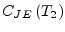 $\displaystyle C_{JE}\left(T_2\right)$