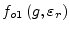 $\displaystyle f_{o1}\left(g,\varepsilon_r\right)$