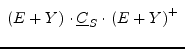 \fbox{$\left(E + Y\right)\cdot \underline{C}_S\cdot \left(E + Y\right)^{+}$}