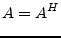 $\displaystyle A = A^H$