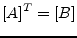 $\displaystyle [A]^T = [B]$