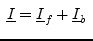 \fbox{$\underline{I} = \underline{I}_f + \underline{I}_b$}