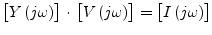 $\displaystyle \begin{bmatrix}Y\left(j\omega\right) \end{bmatrix} \cdot \begin{b...
...omega\right) \end{bmatrix} = \begin{bmatrix}I\left(j\omega\right) \end{bmatrix}$